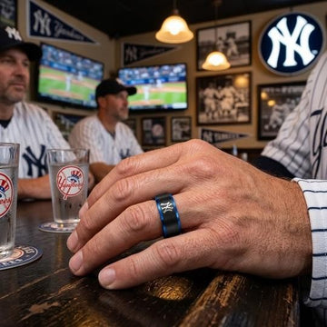 New York Yankees Ring | Black & Blue | Customizable