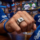 LA Dodgers Ring | Silver Signet Ring | Customizable