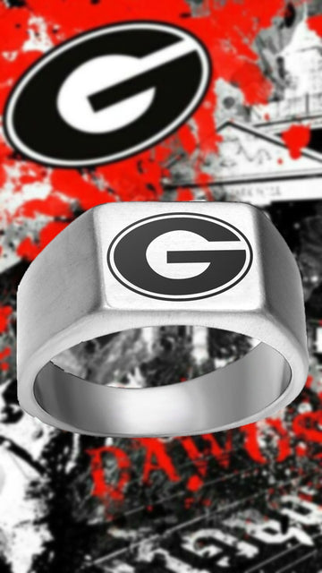 Georgia Bulldogs Ring Bulldogs Logo Ring Silver #uga #bulldogs