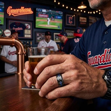 Cleveland Guardians Ring | Black & Blue | Customizable