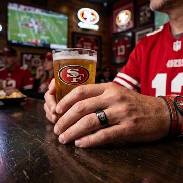 San Francisco 49ers Ring | Black & Red | Customizable