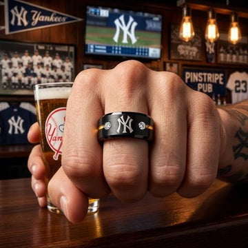 New York Yankees Ring | Black & Gold | Customizable