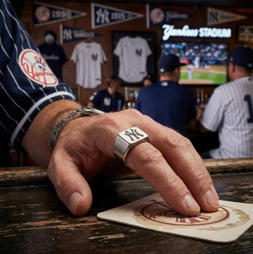 New York Yankees Ring | Silver Signet Ring | Customizable
