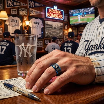 New York Yankees Ring | Black & Blue | Customizable