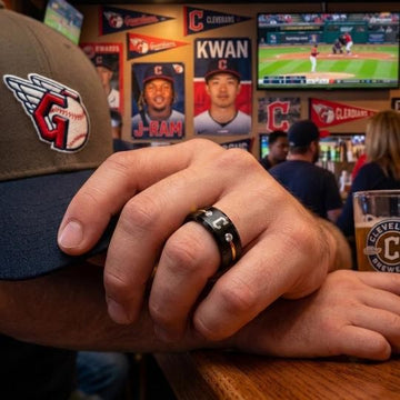 Cleveland Guardians Ring | Black & Gold | Customizable
