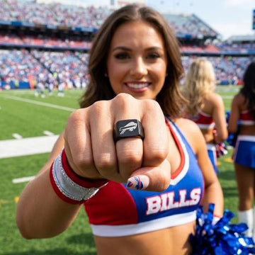 Buffalo Bills Ring | Black Signet Ring | Customizable