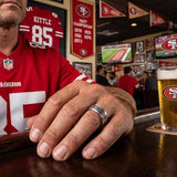 SF 49ers Ring | Silver & Red | Customizable