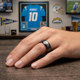 LA Chargers Ring | Black & Pink 6mm Ring | Customizable