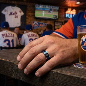 NY Mets Ring | Blue & Silver | Customizable
