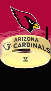 Arizona Cardinals Ring Gold Wedding Band | Sizes 6 - 13 #arizonacardinals #nfl