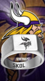 Vikings Ring Silver 10mm Ring | Sizes 8-12 #minnesotavikings #skol #nfl