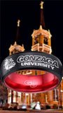 Gonzaga Bulldogs Ring Black & Red Wedding Ring Sizes 6 - 13 #gonzaga #bulldogs