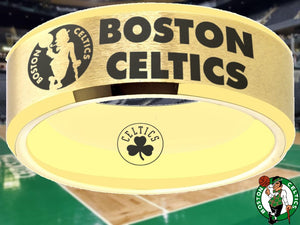 Boston Celtics Ring Gold Wedding Ring Sizes 6 - 13 #boston #celtics #nba