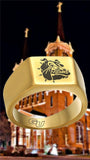 Gonzaga Bulldogs Ring Gold Titanium Ring Sizes 8 - 12 #gonzaga #bulldogs