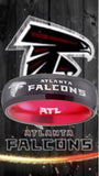 Atlanta Falcons Ring Black & Red 6mm Wedding Band | Sizes 6 - 13 #atlanta #falcons #nfl