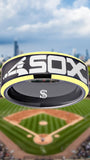 Chicago White Sox Ring Black & Gold Wedding Ring Sizes 6 - 13 #whitesox #mlb