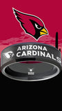 Arizona Cardinals Ring Matte Black Wedding Band | Sizes 6 - 13 #arizonacardinals #nfl