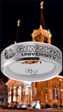 Gonzaga Bulldogs Ring Silver Wedding Ring Sizes 6 - 13 #gonzaga #bulldogs