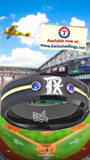 Texas Rangers Ring City Connect Black Gold Blue CZ Wedding Band Style | Sizes 6-13 #texasrangers #mlb