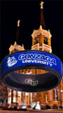 Gonzaga Bulldogs Ring Blue & Black Wedding Ring Sizes 5 - 15 #gonzaga #bulldogs