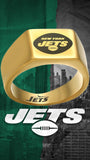 New York Jets Ring Gold Titanium Ring Sizes 8 - 10 #jets #nyjets