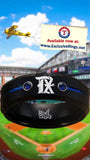 Texas Rangers City Connect Ring Black and Blue CZ Wedding Band Style | Sizes 6-13 #texasrangers