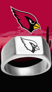 Arizona Cardinals Ring Silver Titanium Ring | Sizes 8 - 12 #arizonacardinals #nfl
