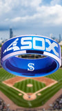 Chicago White Sox Ring Blue & Silver logo Ring Sizes 4 - 17 #whitesox #mlb
