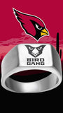 Arizona Cardinals Ring Silver Titanium Ring | Sizes 8 - 12 #arizonacardinals #birdgang