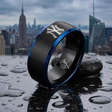 New York Yankees Ring | Black & Blue | Customizable