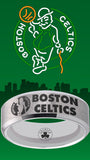 Boston Celtics Ring Silver Wedding Ring Sizes 6-13 #boston #celtics #nba