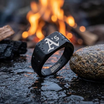 Oakland A's Ring | Black Signet Ring | Customizable