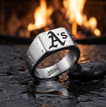 Oakland A's Ring | Silver Signet Ring | Customizable