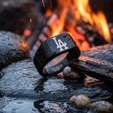 LA Dodgers Ring | Black Signet Ring | Customizable