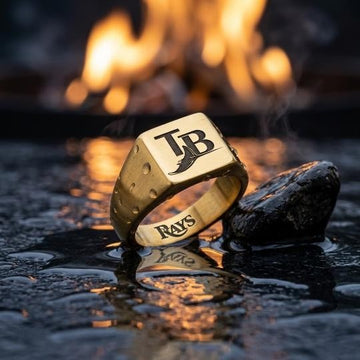 Tampa Bay Rays Ring | Gold Signet Ring | Customizable
