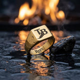 Tampa Bay Rays Ring | Gold Signet Ring | Customizable