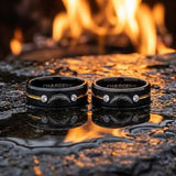 LA Chargers Ring | Black & Gold CZ | Customizable