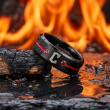 Cleveland Guardians Ring | Black & Red | Customizable