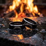 Los Angeles Chargers Ring | Black & Silver | Customizable