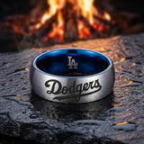 LA Dodgers Ring | Silver & Blue | Customizable