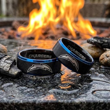 LA Chargers Ring | Black & Blue | Customizable