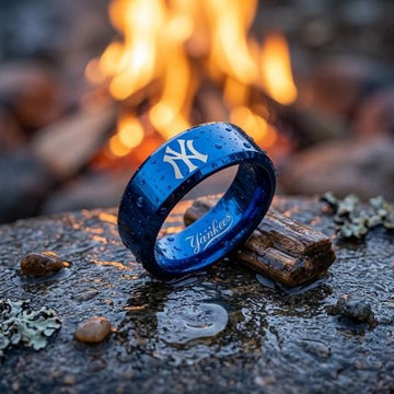 New York Yankees Ring | Blue Wedding Band | Customizable