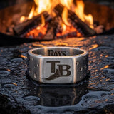 Tampa Bay Rays Ring | Silver Signet Ring | Customizable
