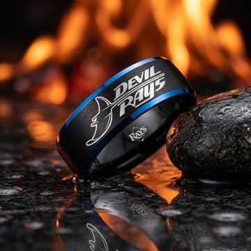Tampa Bay Rays Ring | Black & Blue | Customizable