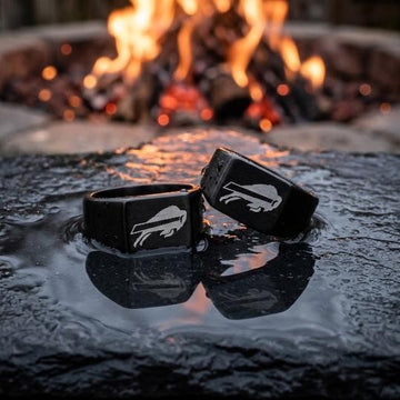 Buffalo Bills Ring | Black Signet Ring | Customizable