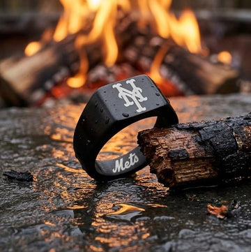 New York Mets Ring | Black | Signet Ring