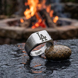 LA Dodgers Ring | Silver Signet Ring | Customizable