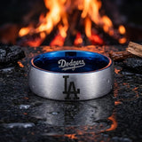 LA Dodgers Ring | Silver & Blue | Customizable