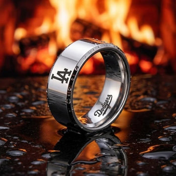 LA Dodgers Ring | Silver Wedding Ring | Customizable