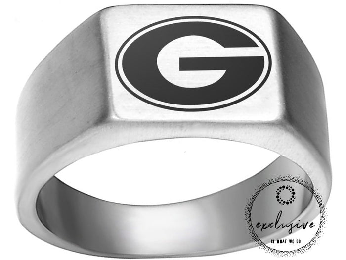 Georgia Bulldogs Ring Bulldogs Logo Ring Silver #uga #bulldogs